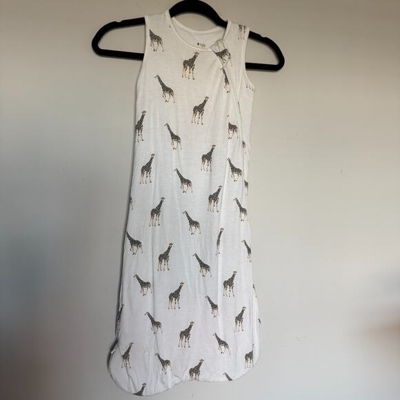 Kyte Baby Sleep Sack 6-18 Month 1.0 Tog Giraffes Jungle White Quilted Sleeveless - Picture 1 of 5